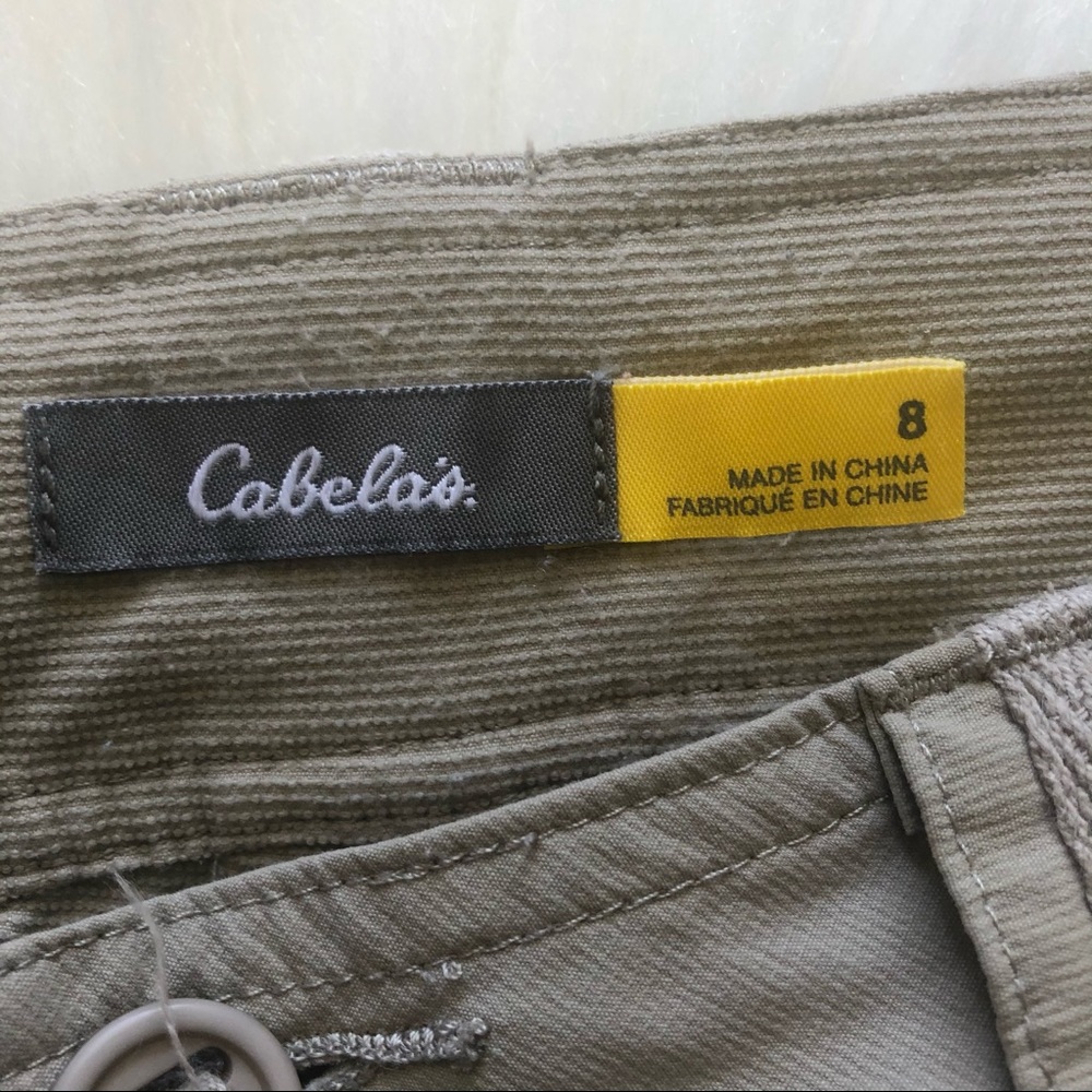 Cabela’s UPF 30 Tan Roll Tab Nylon Pants Women’s 8 - Picture 3 of 5